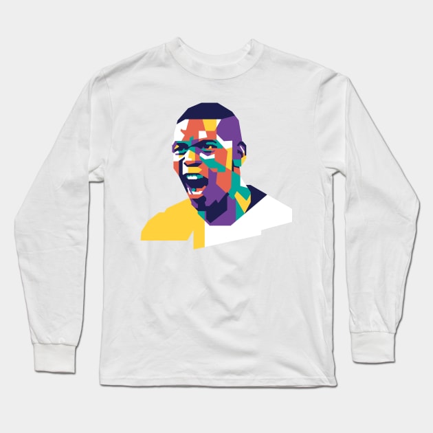 Pogba On Pop Art Long Sleeve T-Shirt by pentaShop